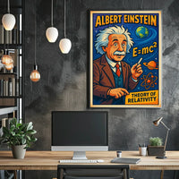 Albert Einstein Theory Of Relativity Poster