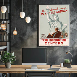 An Informed America is a Free America Poster PosterGoat