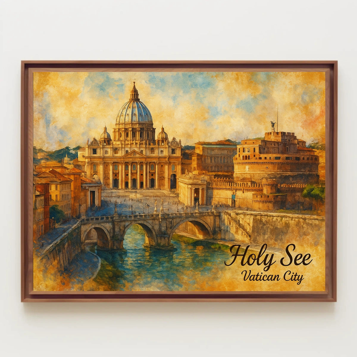 Holy See Vatican City Travel Photography Realism Poster