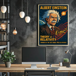 Albert Einstein Theory Of Relativity Poster