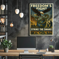 Freedom's Fight Strike the Snake! Poster PosterGoat