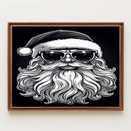 Cool Santa Vibes Poster