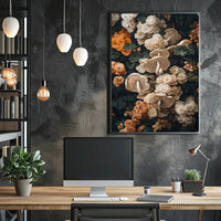 Floral And Fungal Harmony Wall Art Print