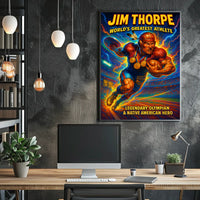 Jim Thorpe Legendary Athlete Poster