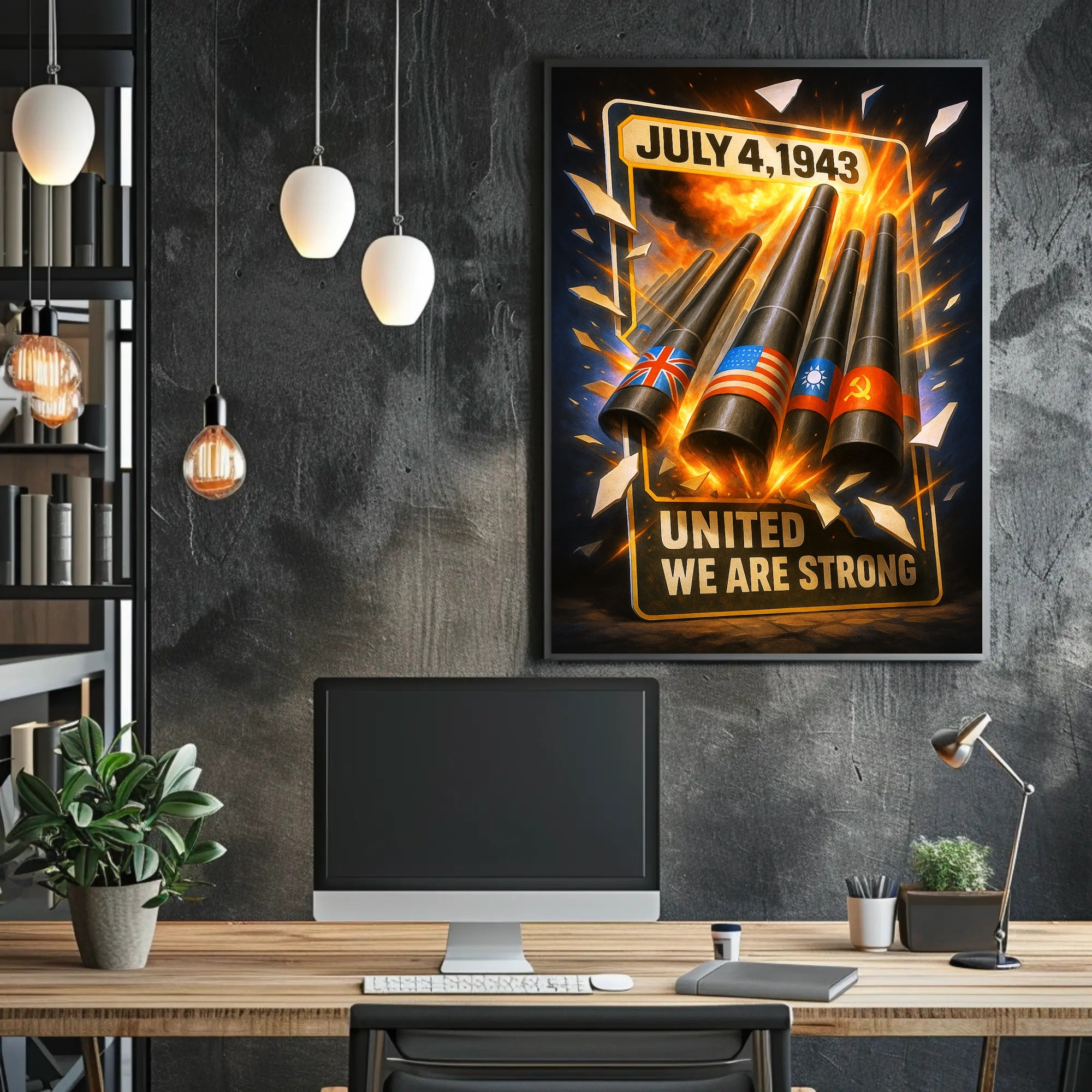 United We Are Strong July 4, 1943 Poster PosterGoat