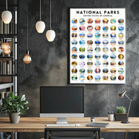 National Parks United States Poster Travel Print