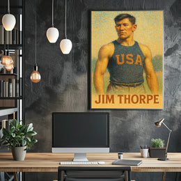 Jim Thorpe American Athlete Poster