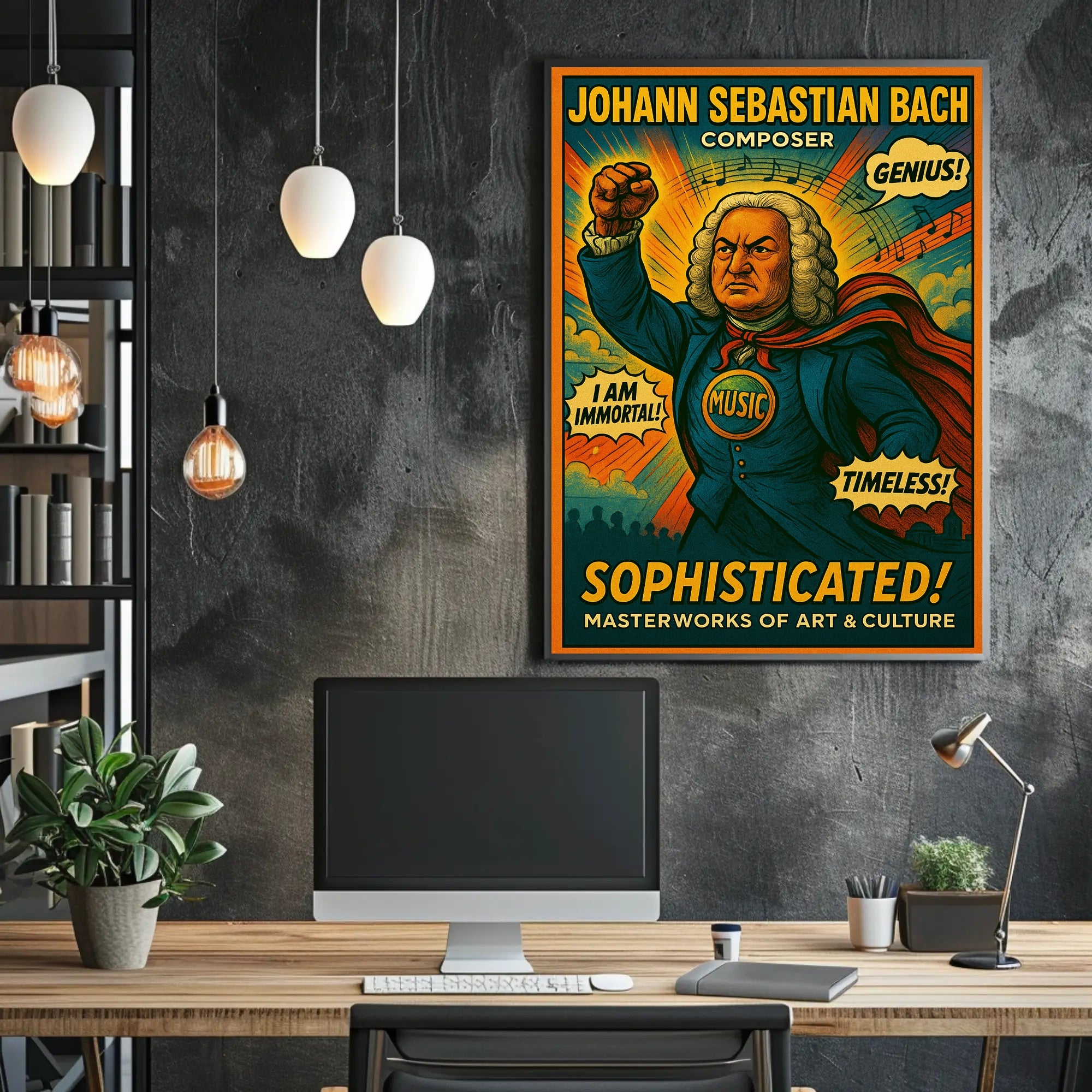 Johann Sebastian Bach – Composer Extraordinaire Poster PosterGoat