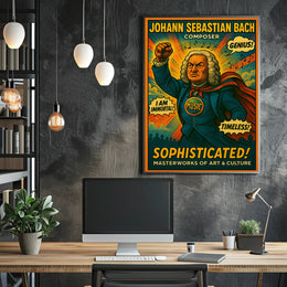 Johann Sebastian Bach – Composer Extraordinaire Poster PosterGoat