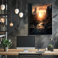 Post-Apocalyptic Sunrise Poster