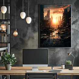 Post-Apocalyptic Sunrise Poster