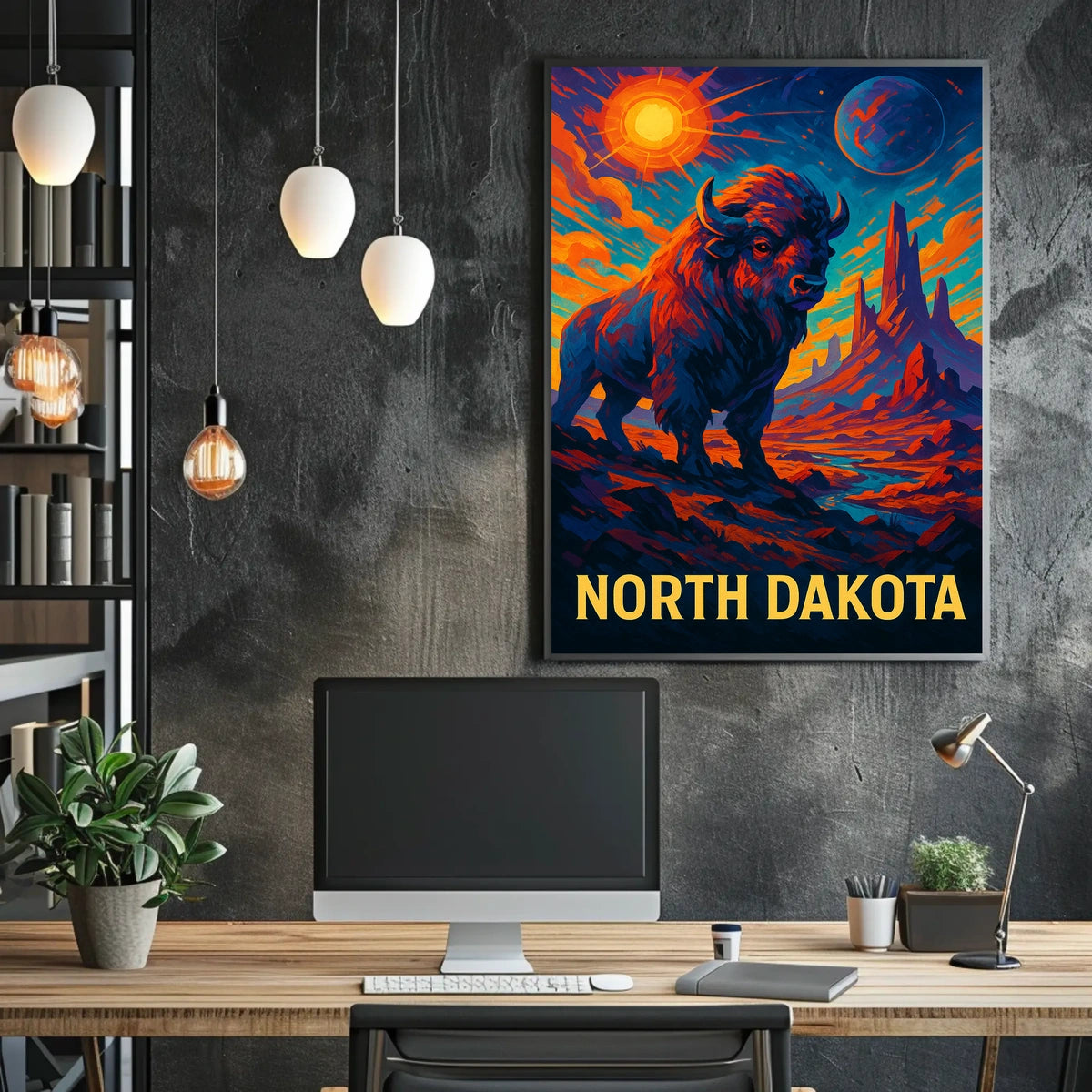 North Dakota Majestic Wilderness Poster