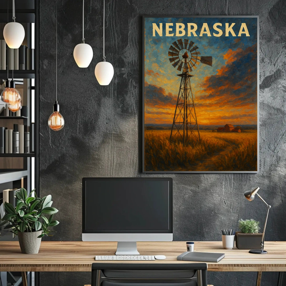 Nebraska Landscape Poster