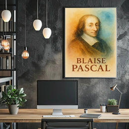 Blaise Pascal Tribute: Engaging Historical or Presidential Poster