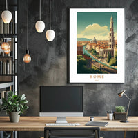 Scenic View of Rome Poster PosterGoat
