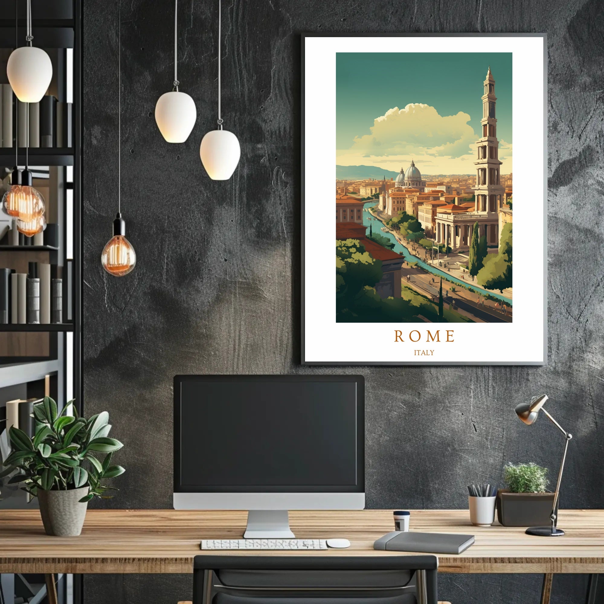 Scenic View of Rome Poster PosterGoat