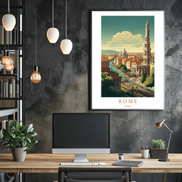 Scenic View of Rome Poster PosterGoat