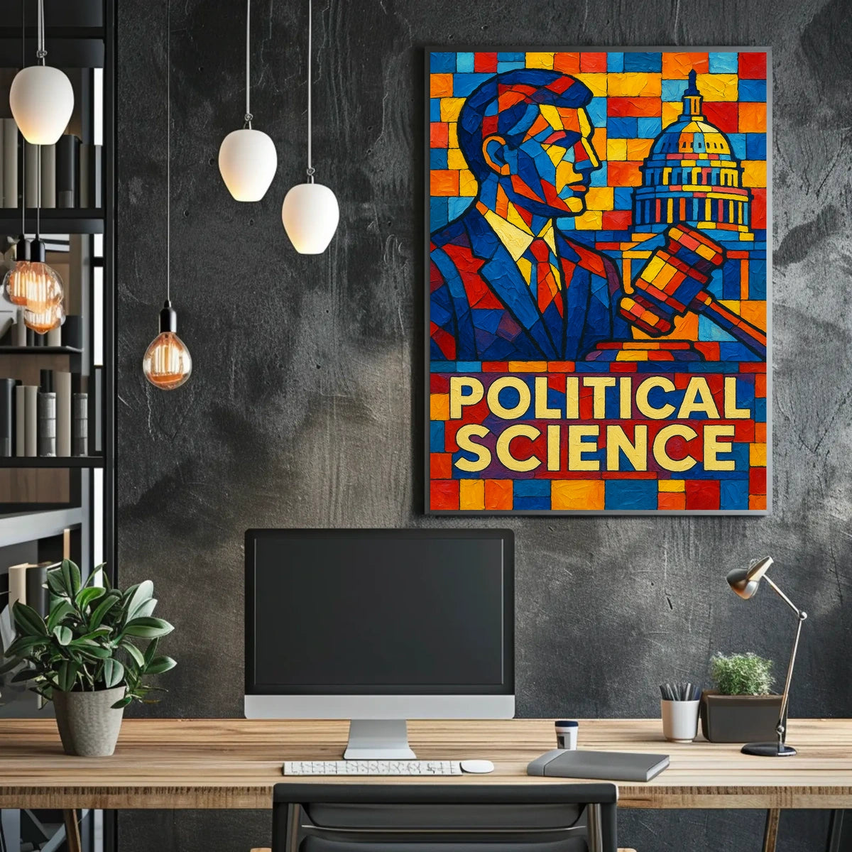 Political Science Mosaic Poster