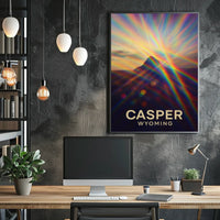 Casper Wyoming Vibrant Perspective Impressionism Poster