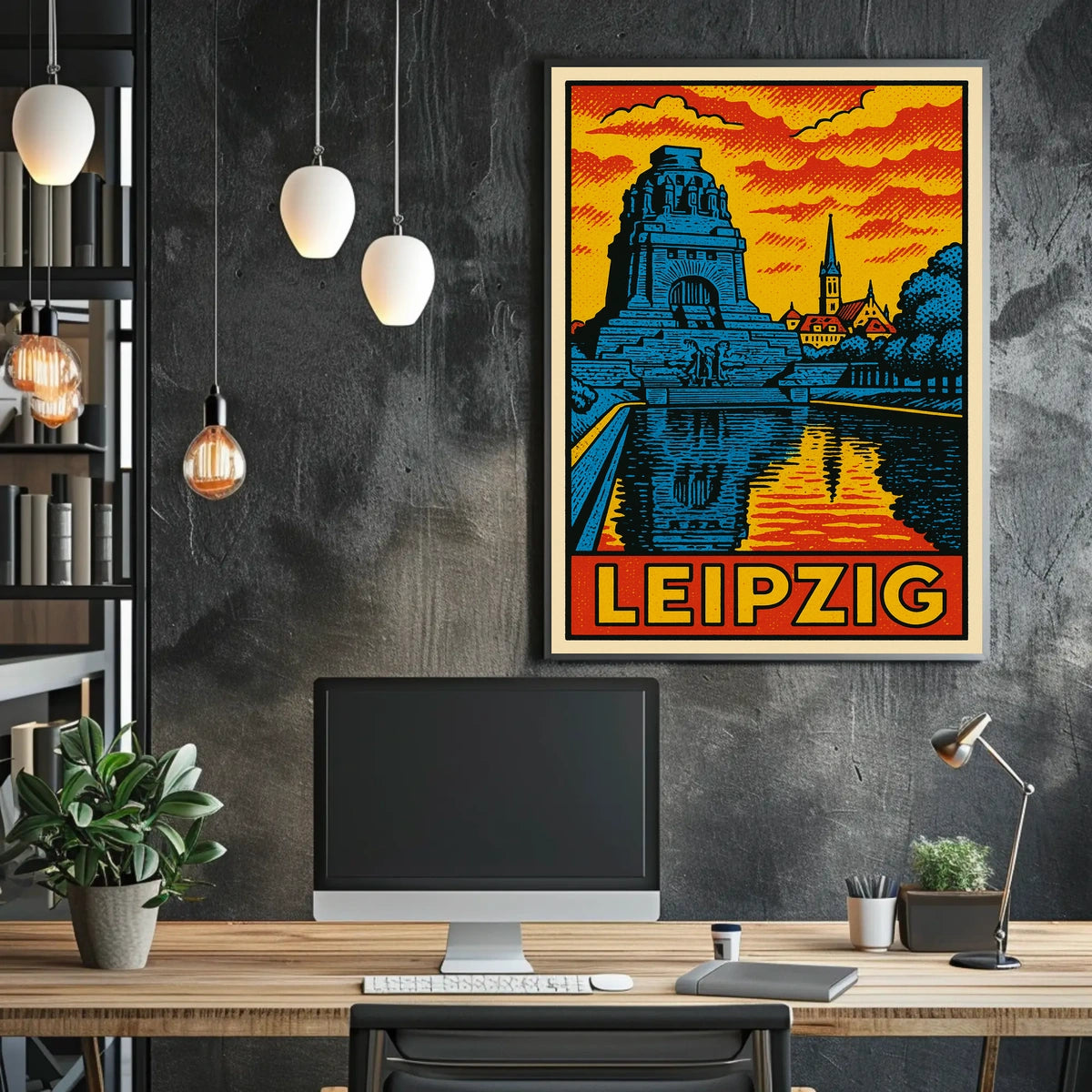 Leipzig Travel Poster