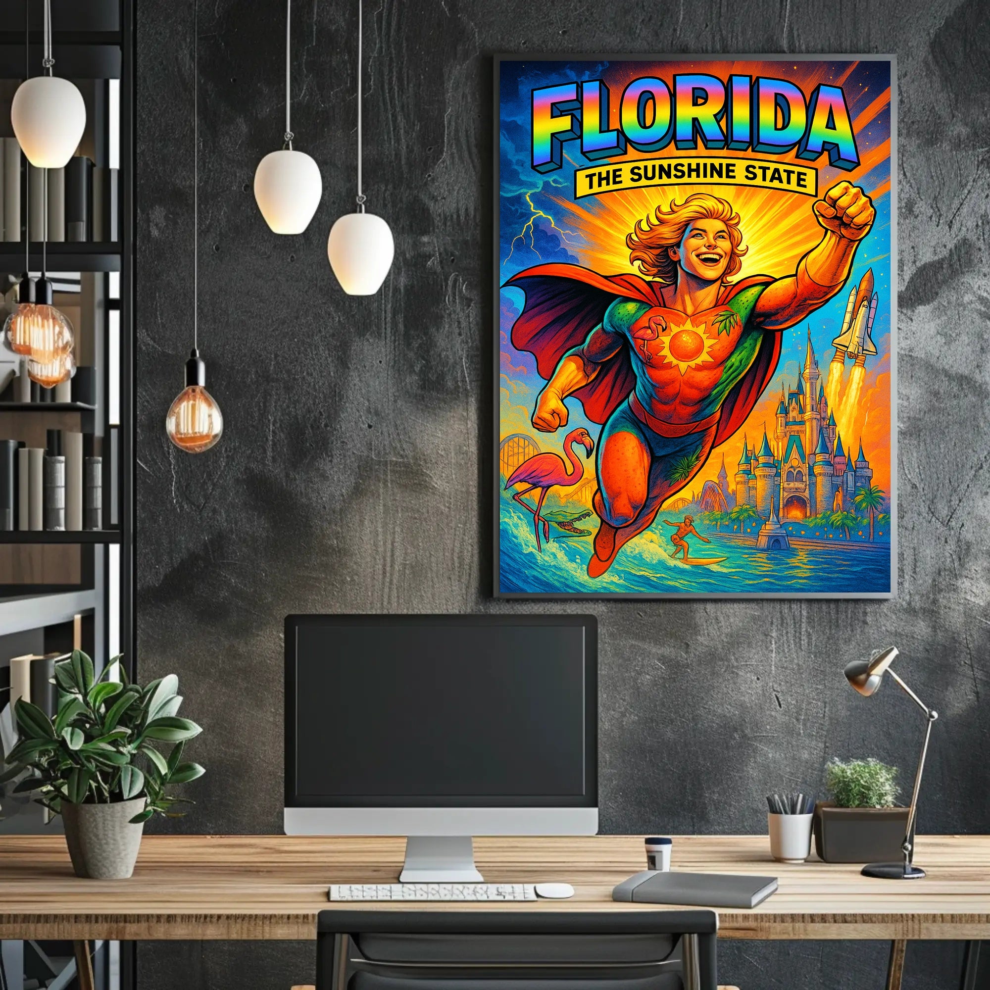 Florida The Sunshine State Poster PosterGoat