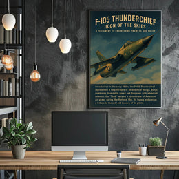 F-105 Thunderchief Icon Of The Skies Poster