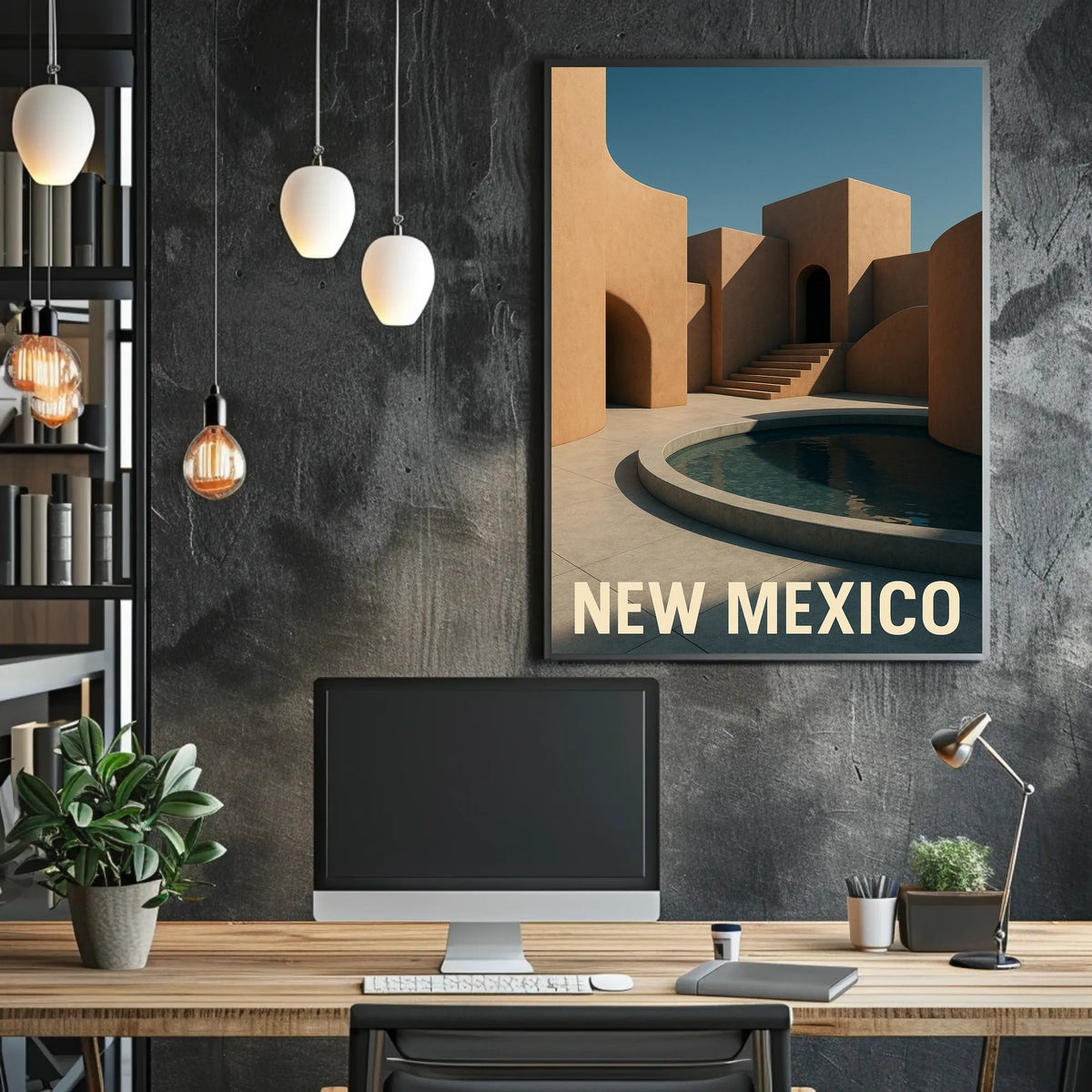 New Mexico Architectural Serenity Poster