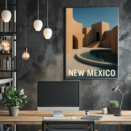 New Mexico Architectural Serenity Poster