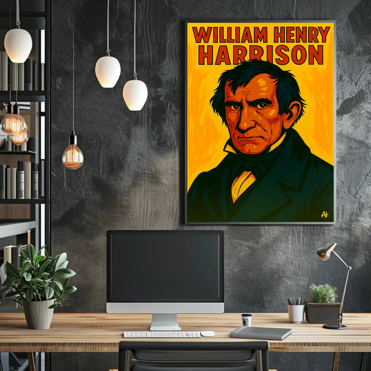 William Henry Harrison Scenic Wanderlust Poster