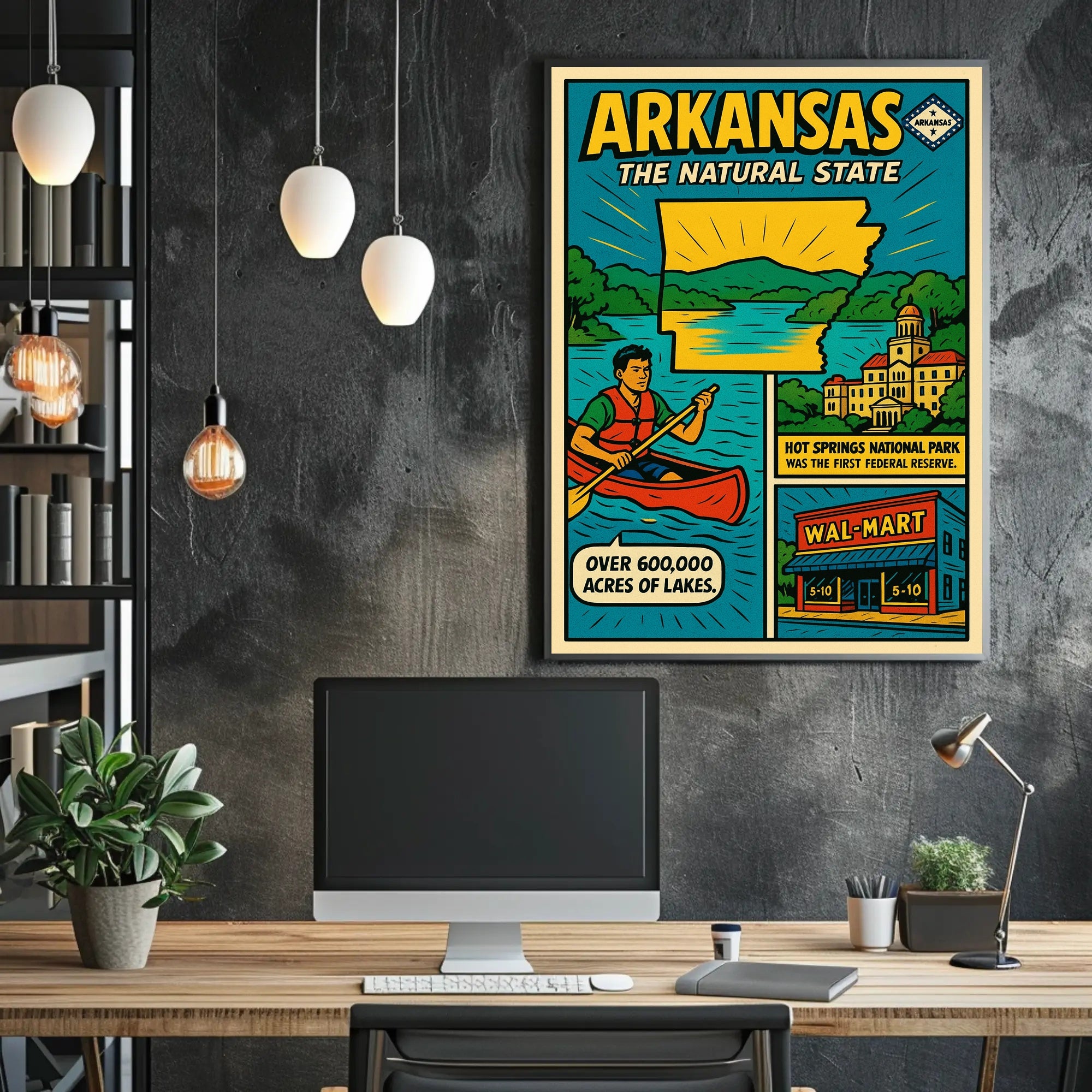 Arkansas The Natural State Poster