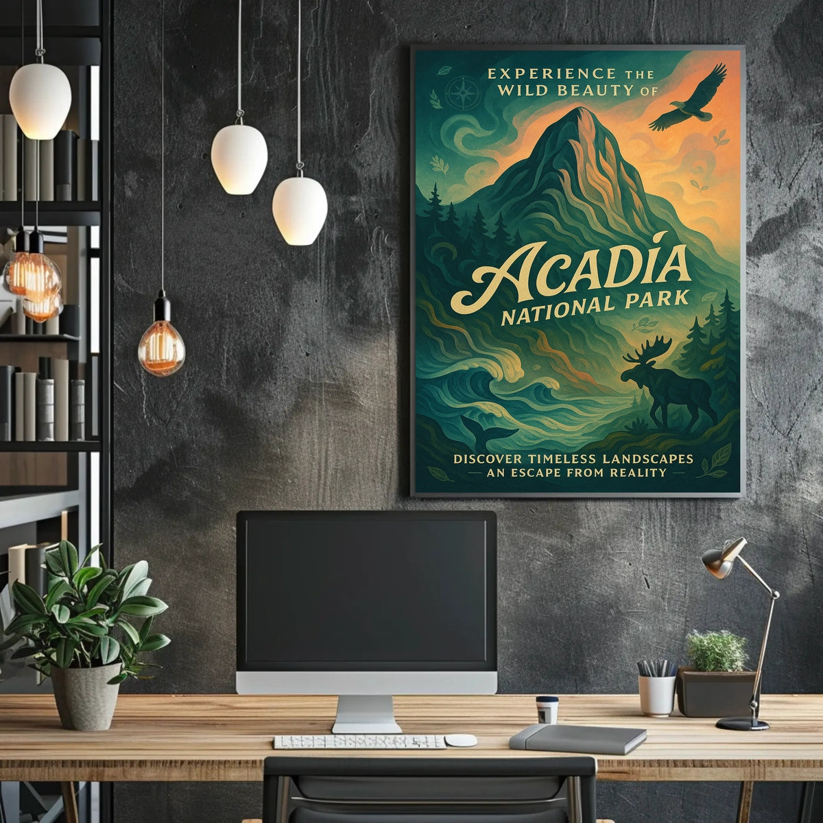 Discover The Beauty Of Acadia Poster