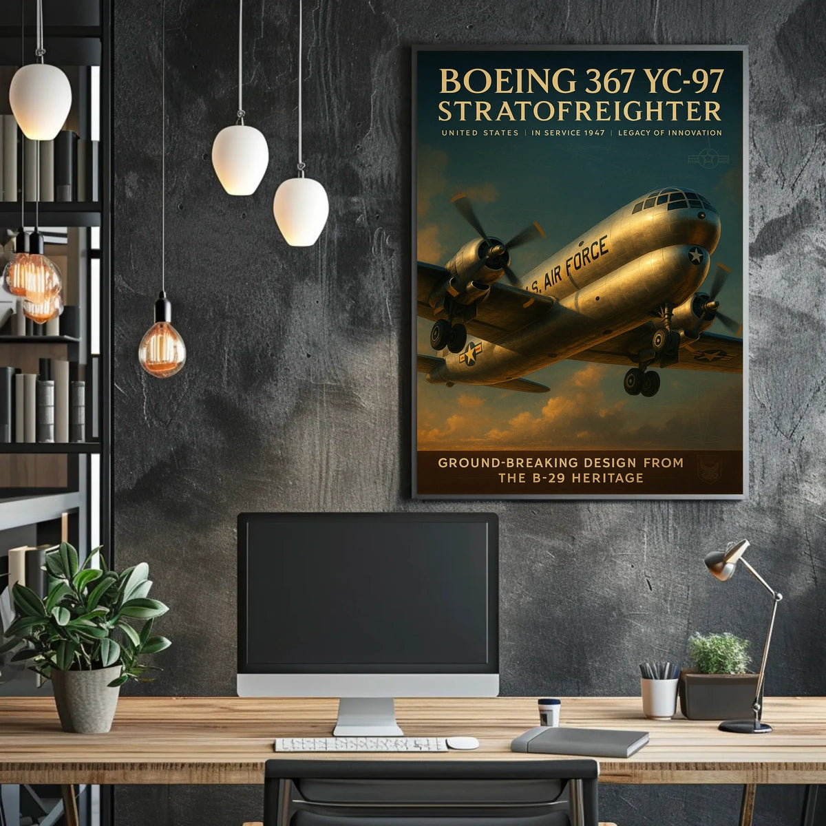 Boeing 367 YC-97 Stratofreighter Poster