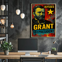 Ulysses S. Grant 18th President of the United States Graffiti Pop Art Poster