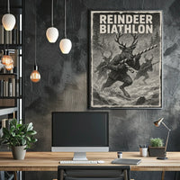 Reindeer Biathlon Poster