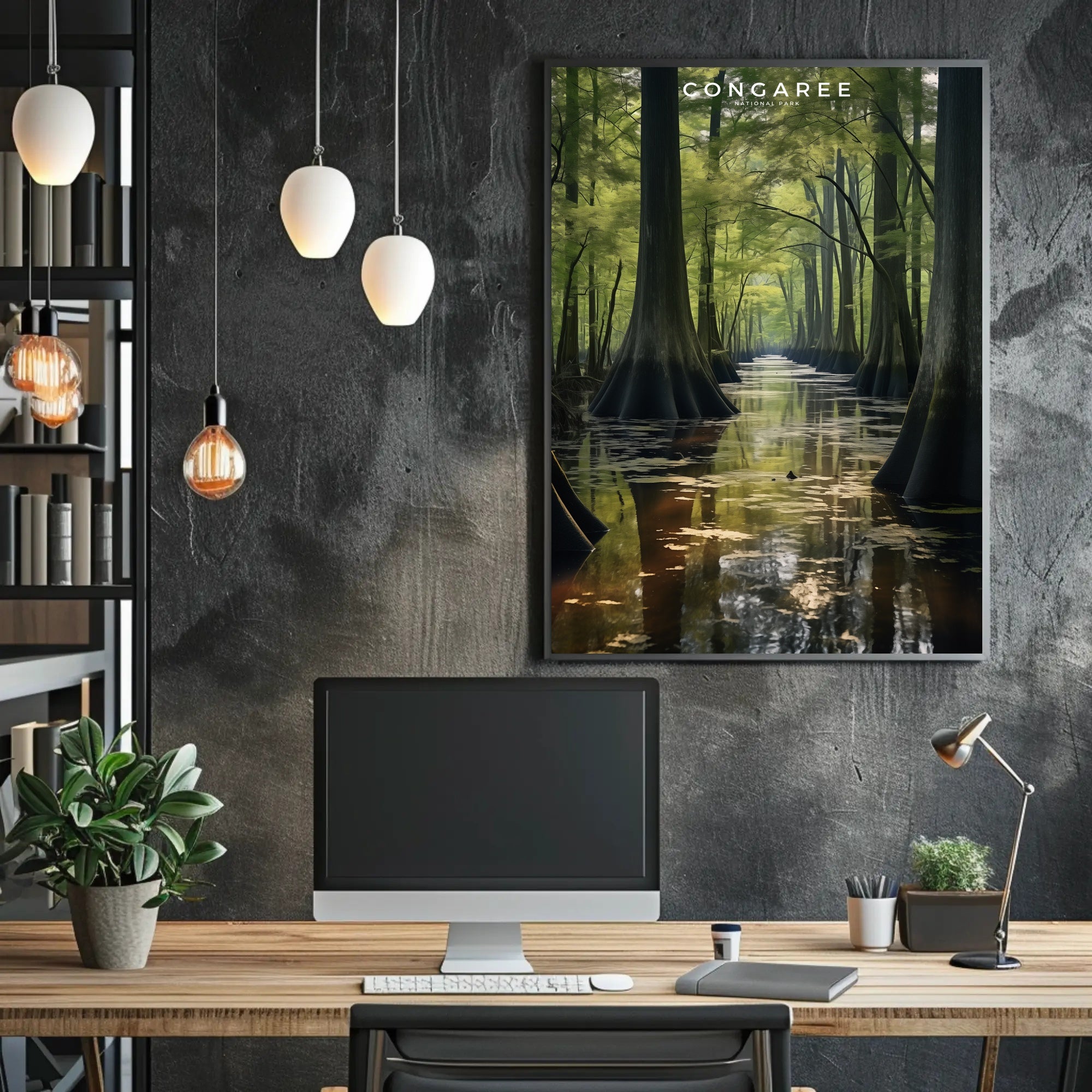 Congaree Tranquil Waters Travel Poster Print