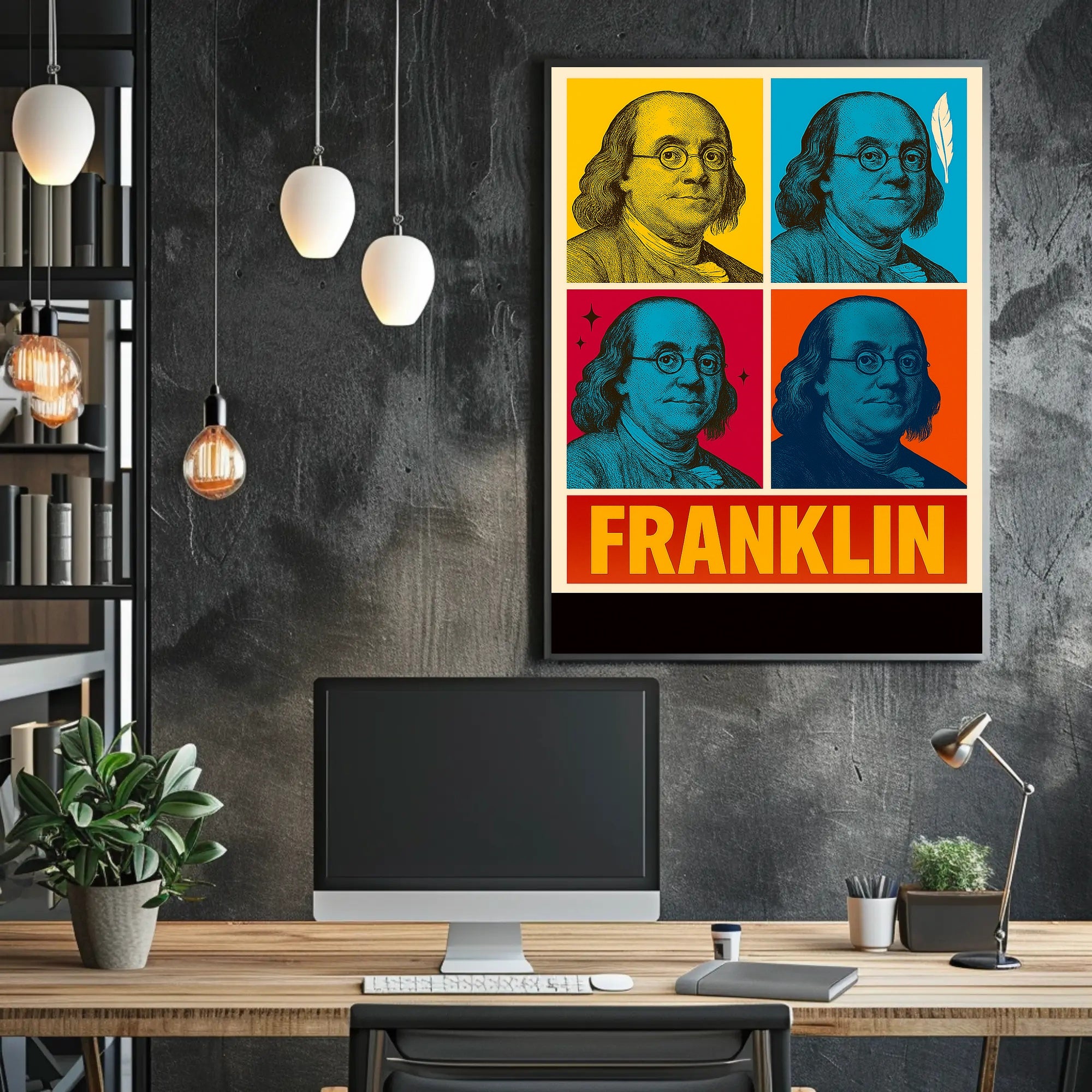 Franklin Pop Art Poster PosterGoat