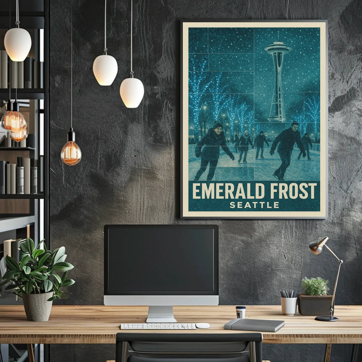 Emerald Frost Seattle Poster