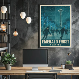 Emerald Frost Seattle Poster