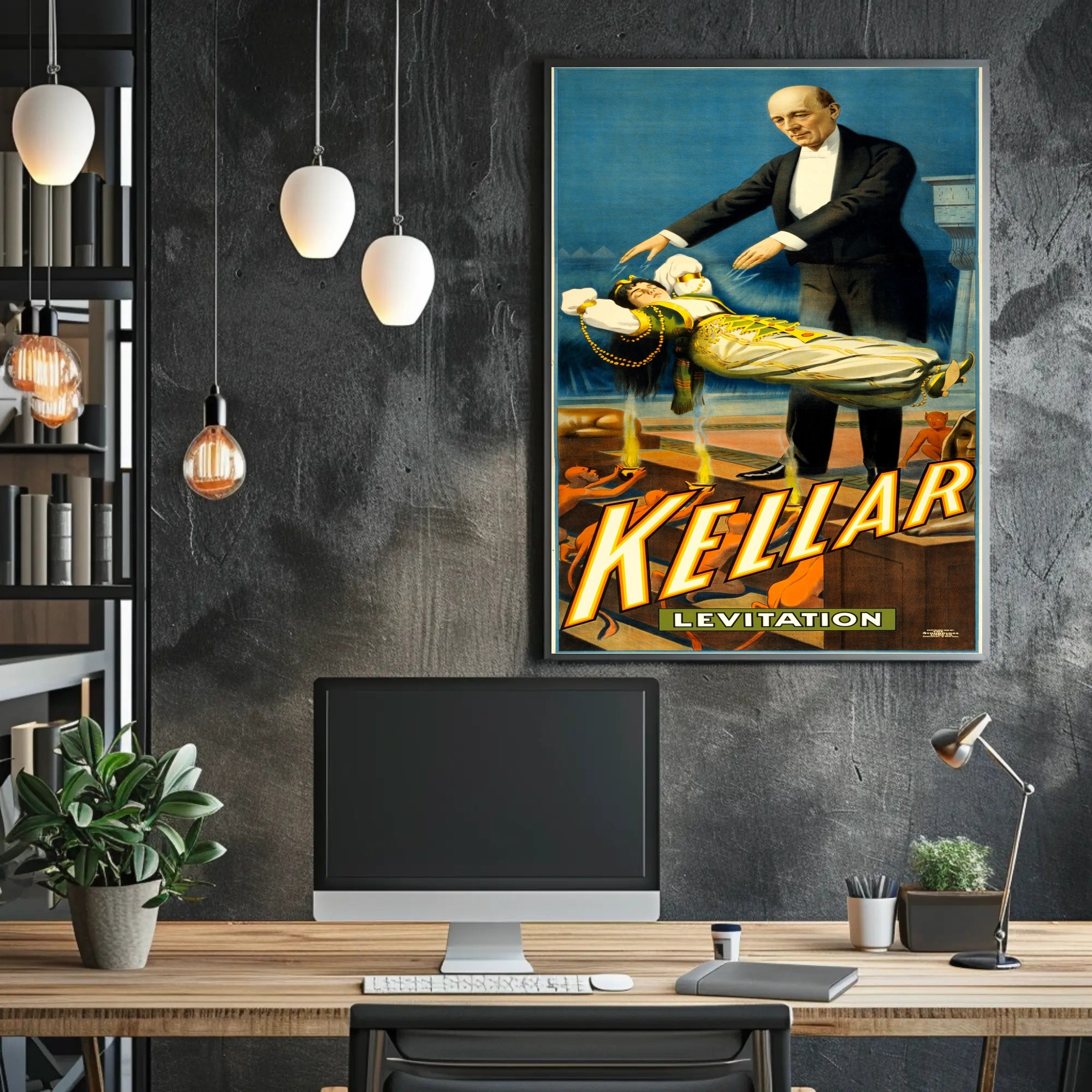 Kellar Magic Show Vintage Advertisement Poster