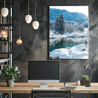 Winter Serenity in a National Park Poster