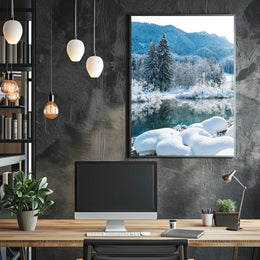 Winter Serenity in a National Park Poster