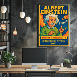 Albert Einstein Nobel Prize In Physics Poster