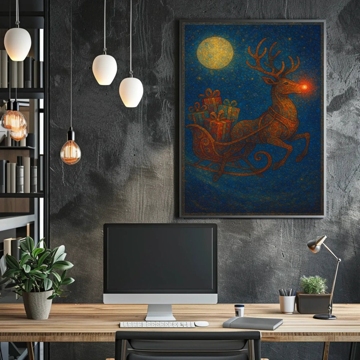 RudolphS Starry Night Poster