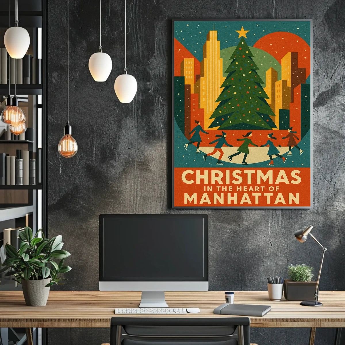 Christmas In Manhattan Poster
