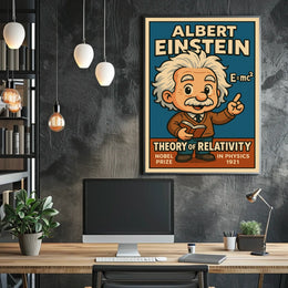 Albert Einstein Theory Of Relativity Poster