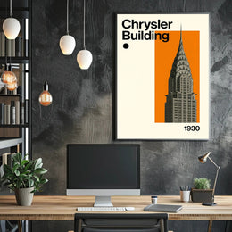 Chrysler Building Art Deco Skyscraper Poster - Cultural or Heritage Poster