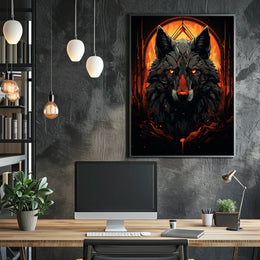 The Fiery Wolf Poster