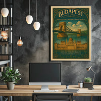 Budapest The Pearl Of The Danube Poster