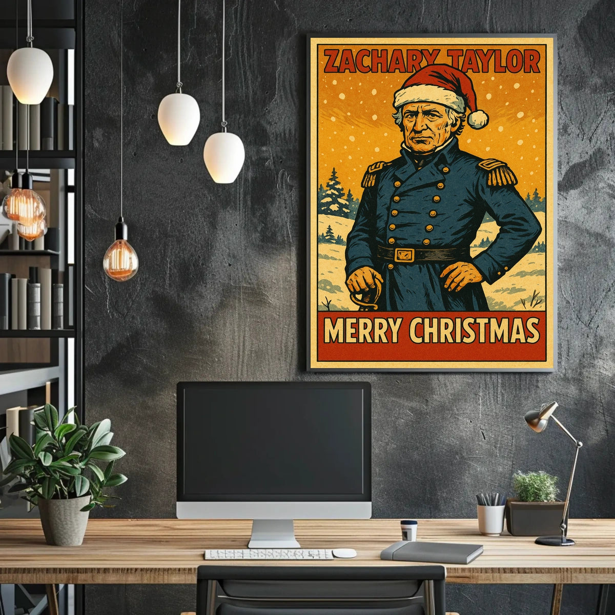 Zachary Taylor Merry Christmas Poster