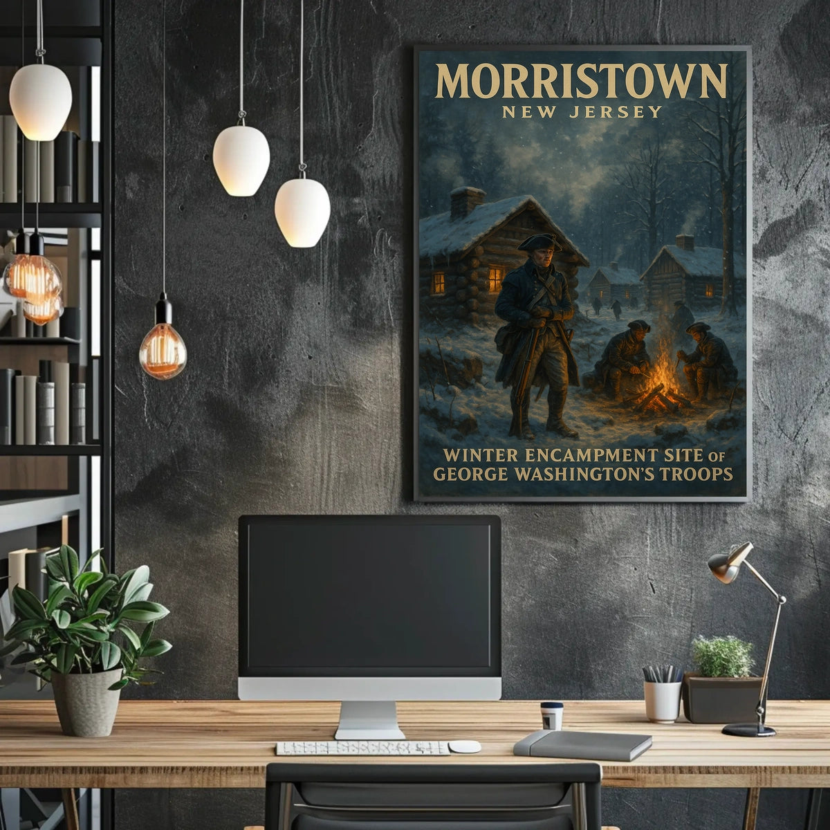 George WashingtonS Winter Encampment Poster